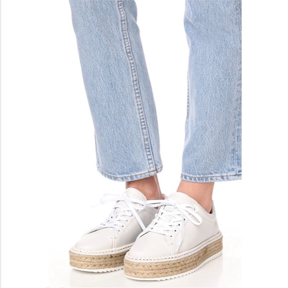 Rag & Bone Kent Leather Platform Espadrille Sneakers